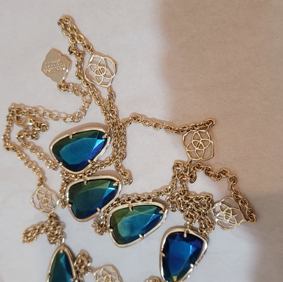 Rare Kendra Scott Long Black Iridescent Necklace - Picture 9 of 16